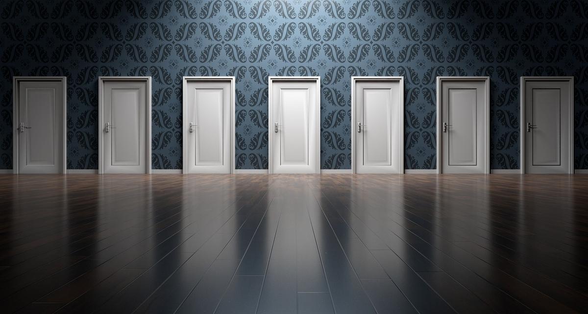A person standing at a crossroads, choosing between a path of diversified stable growth and a risky path of individual stock gambling