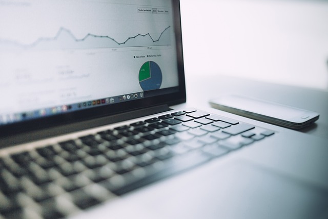 Analytics charts showing data trends and business intelligence metrics