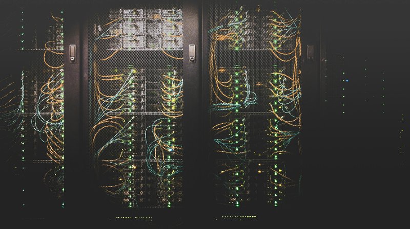Network cables representing the PXE boot infrastructure that enables automated OS installation