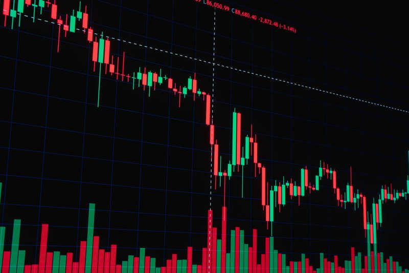 Financial candlestick chart showing market trends and data visualization, representing the patience required for value-investing positions to mature