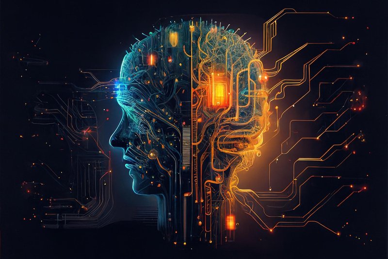Artificial intelligence brain illustration representing the challenge of evaluating AI company fundamentals versus market hype