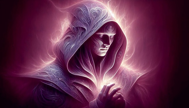 A cloaked wizard casting a spell in a misty forest, evoking the companion characters who give RPG parties their emotional depth